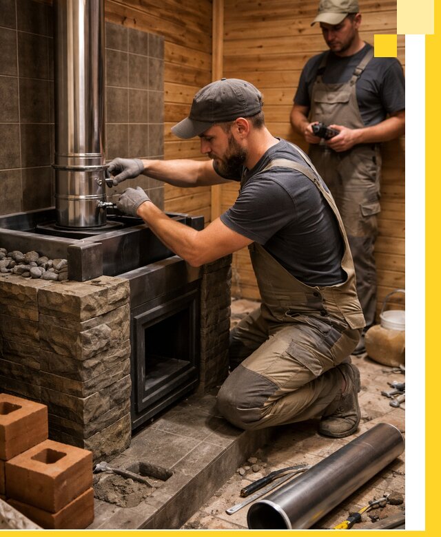 Изготовление и установка банных печей под ключ в Узловой