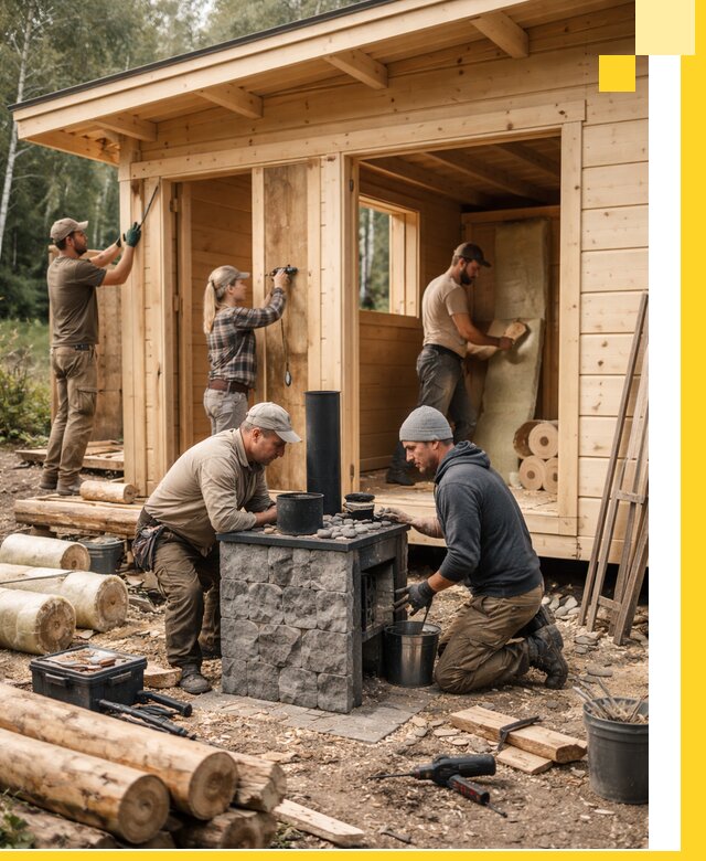 Купить баню под ключ в Узловой строительство монтаж отделка