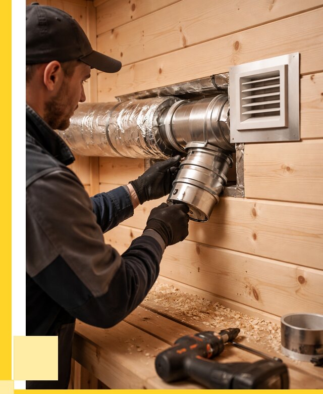 Монтаж вентиляции бани в Узловой от 12222 р. | ЭриданЗлв