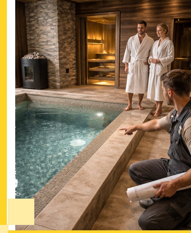 Проект бани с бассейном под ключ в Узловой от 66203 р. | ЭриданЗлв