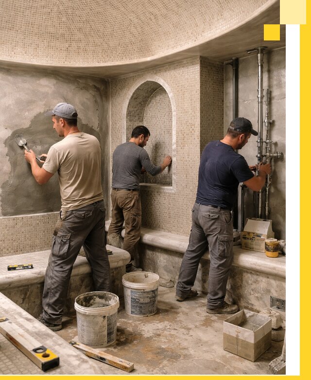 Профессиональный монтаж хамамов под ключ в Узловой с гарантией