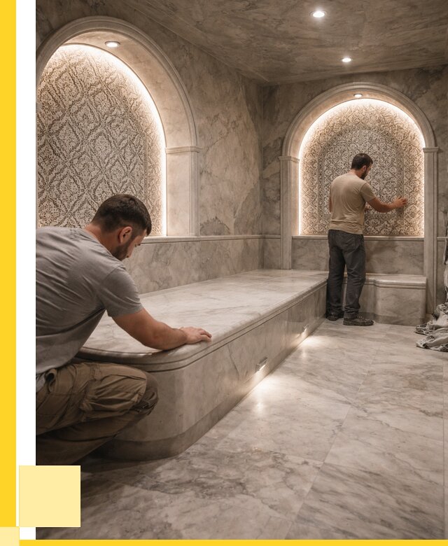 Турецкие бани под ключ в Узловой от 254625 р. | ЭриданЗлв