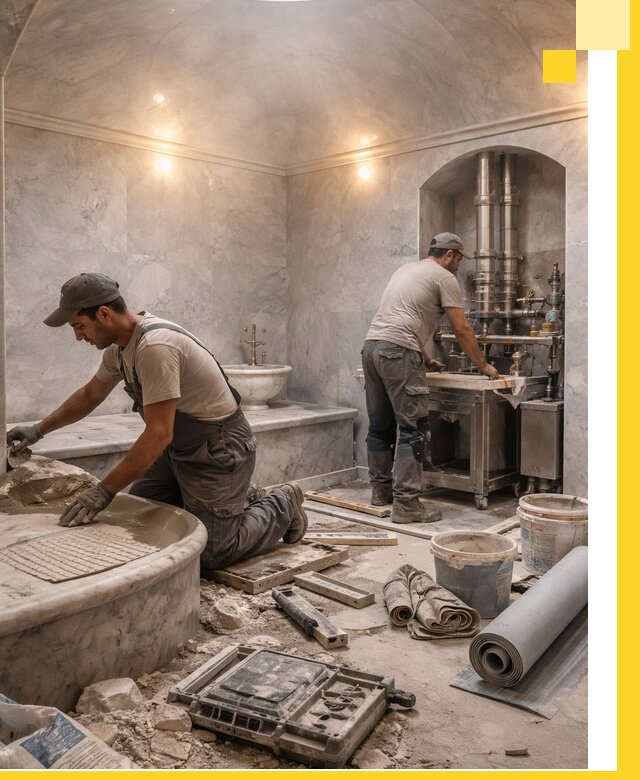 Строительство турецких бань хаммам под ключ в Узловой