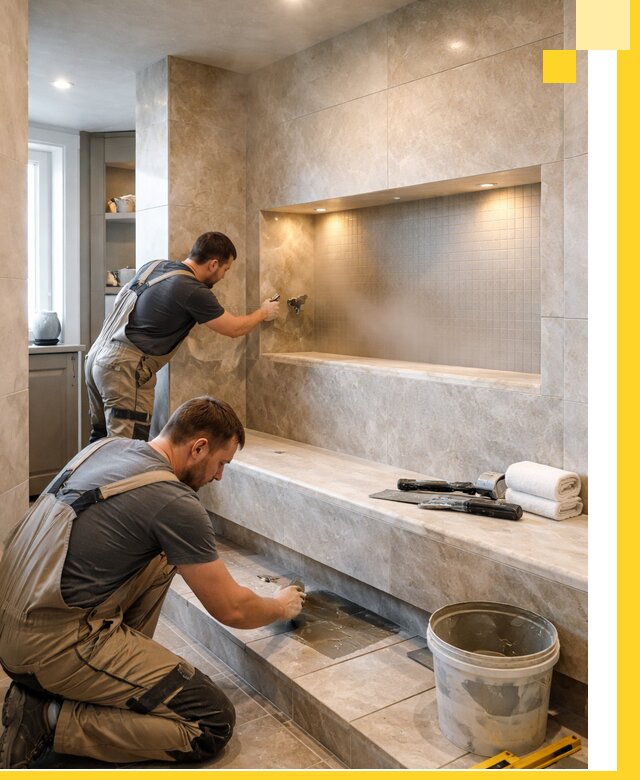 Профессиональное строительство хамама в квартире в Узловой