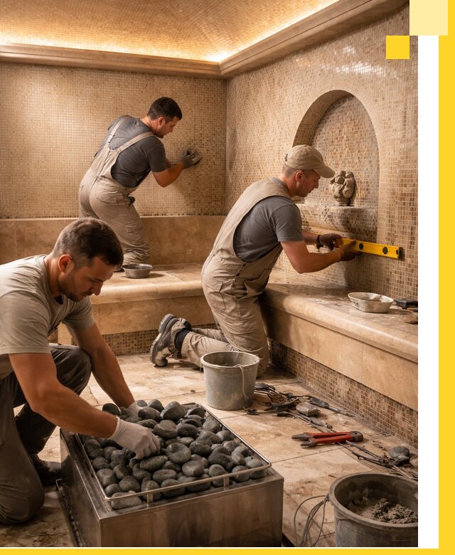 Проектирование и строительство хамама и сауны в Узловой