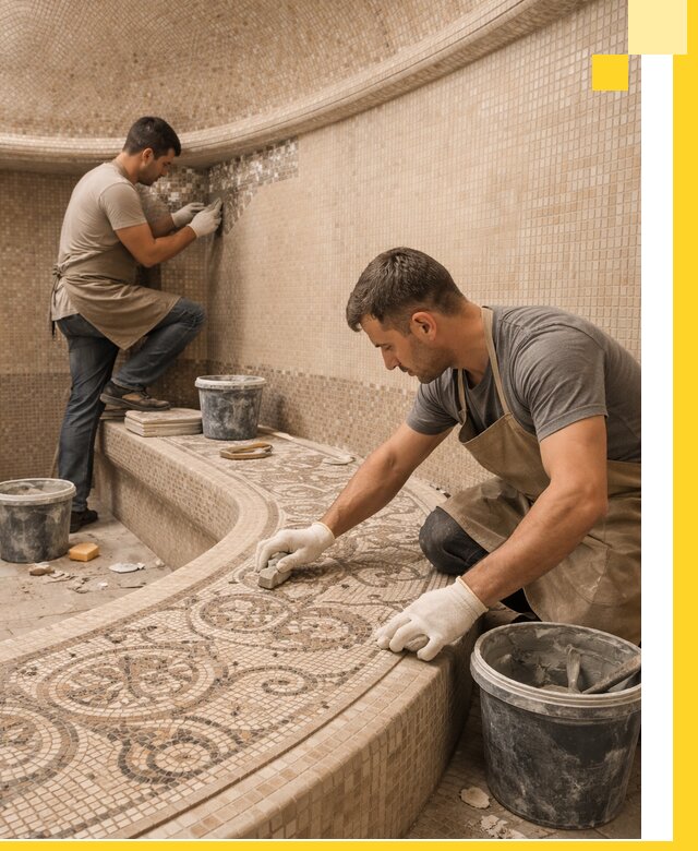 Плитка для хамама в Узловой, укладка, подбор и поставка