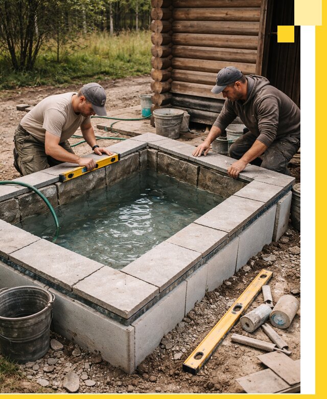 Изготовление и установка холодных купелей под ключ в Узловой